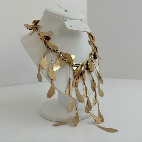 BCBGMAXAZRIA GOLD ELEGANT DROP NECKLACE - Picture 2 of 8